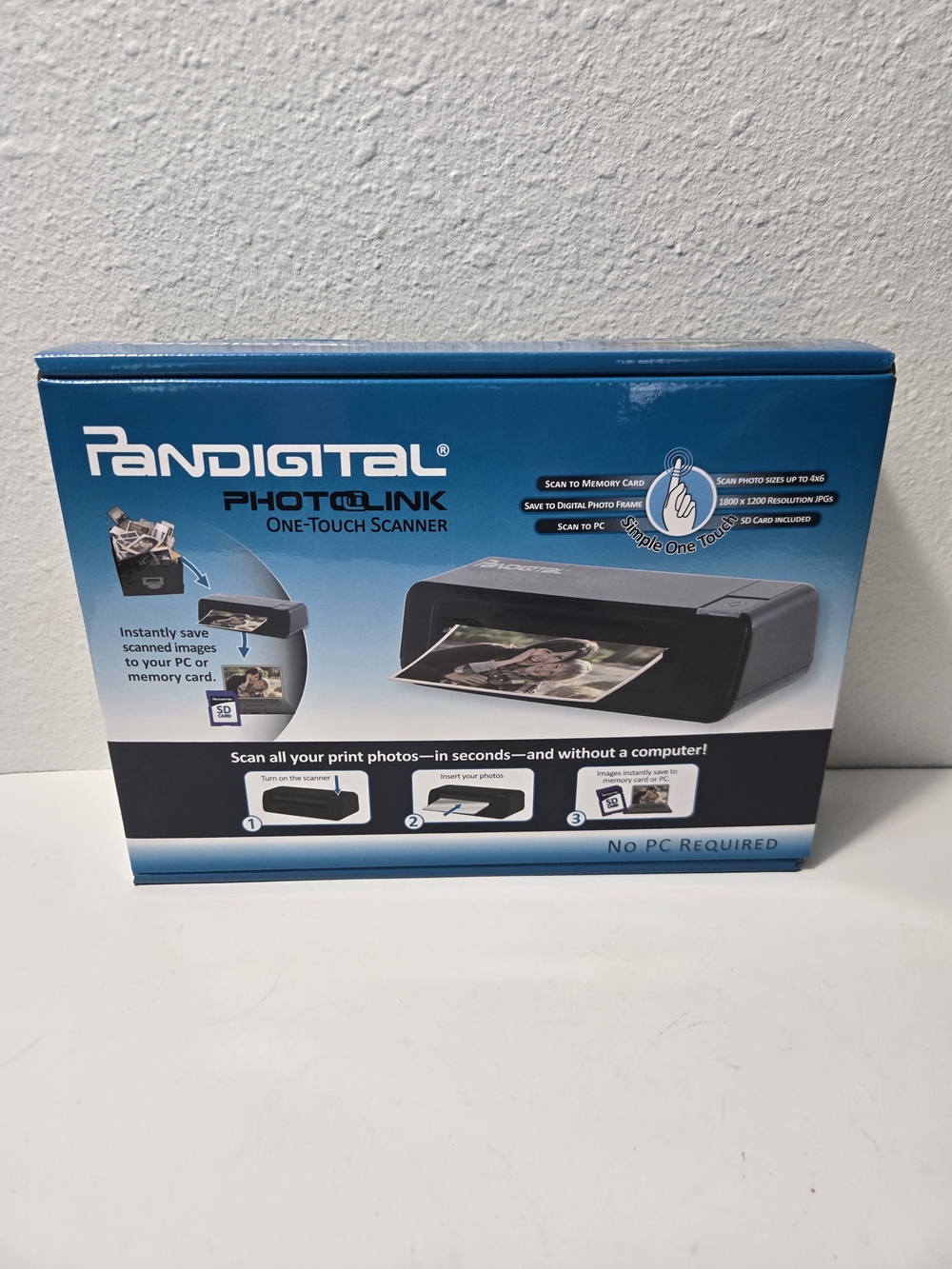 Pandigital PhotoLink One-Touch Scanner - Blue